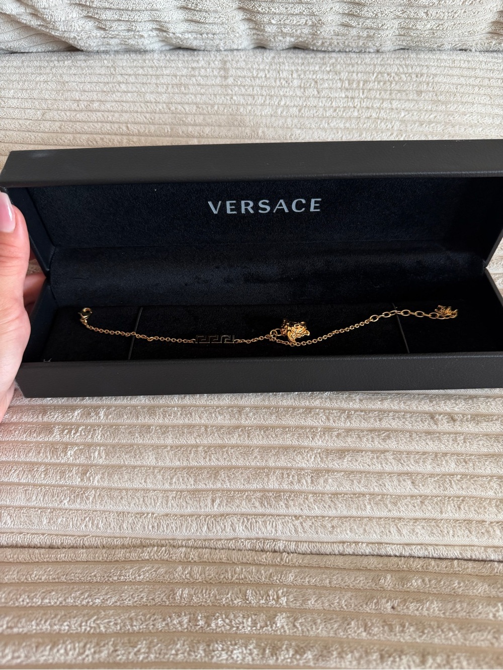 Versace Gold Medusa Pendant Necklace with Chain